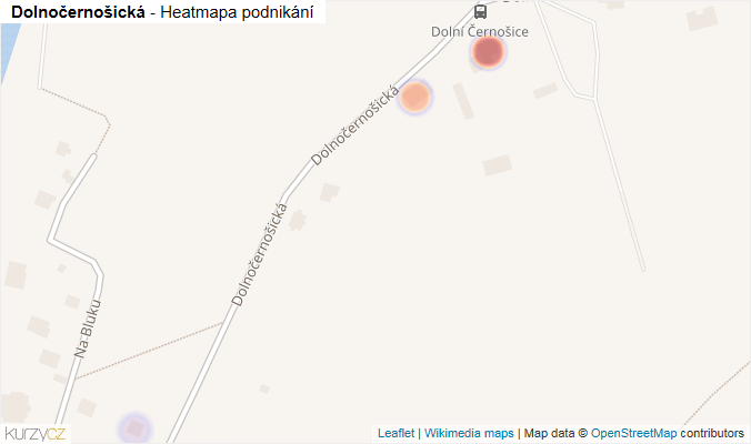 Mapa Dolnočernošická - Firmy v ulici.