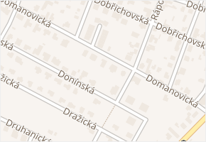 Domanovická v obci Praha - mapa ulice