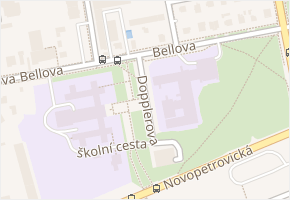 Dopplerova v obci Praha - mapa ulice