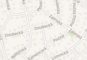 Doubecká v obci Praha - mapa ulice