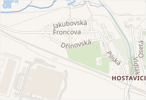 Dřínovská v obci Praha - mapa ulice