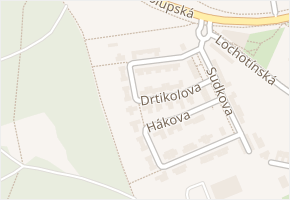 Drtikolova v obci Praha - mapa ulice