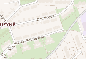 Družicová v obci Praha - mapa ulice