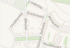 Duchcovská v obci Praha - mapa ulice