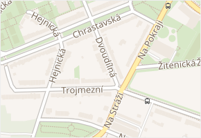 Dvoudílná v obci Praha - mapa ulice
