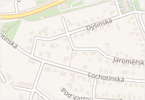 Dýšinská v obci Praha - mapa ulice