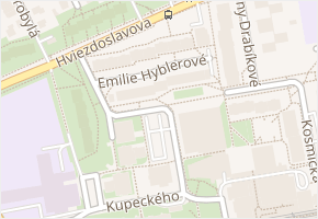 Emilie Hyblerové v obci Praha - mapa ulice