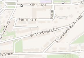 Farní v obci Praha - mapa ulice
