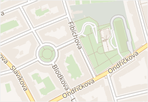 Fibichova v obci Praha - mapa ulice