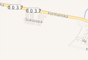 Formanská v obci Praha - mapa ulice