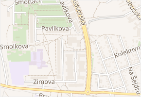 Freiwaldova v obci Praha - mapa ulice