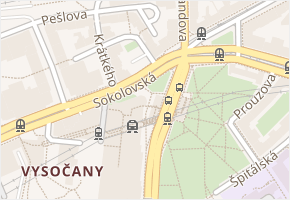 Freyova v obci Praha - mapa ulice
