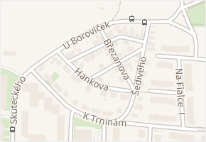 Gallašova v obci Praha - mapa ulice