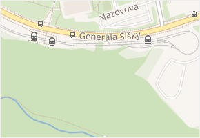 Generála Šišky v obci Praha - mapa ulice