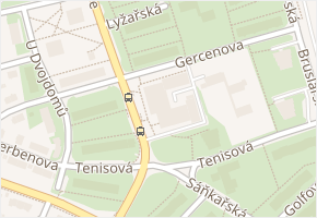 Gercenova v obci Praha - mapa ulice
