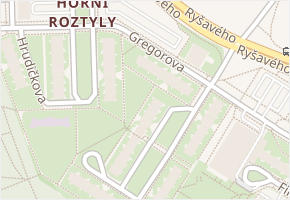 Gregorova v obci Praha - mapa ulice
