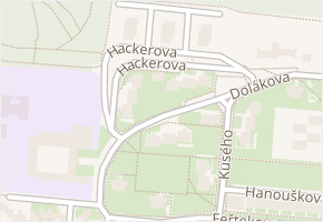 Hackerova v obci Praha - mapa ulice
