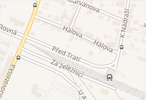 Hálova v obci Praha - mapa ulice
