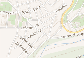Hamrová v obci Praha - mapa ulice