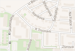 Hankova v obci Praha - mapa ulice