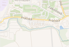 Harlacherova v obci Praha - mapa ulice