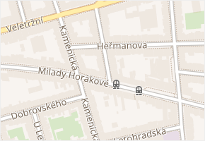 Haškova v obci Praha - mapa ulice