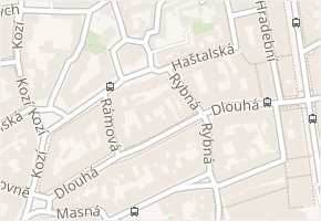 Haštalská v obci Praha - mapa ulice
