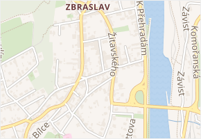 Hauptova v obci Praha - mapa ulice