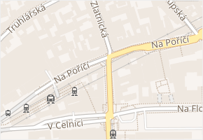 Havlíčkova v obci Praha - mapa ulice