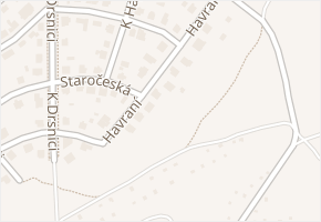 Havraní v obci Praha - mapa ulice