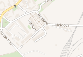 Heldova v obci Praha - mapa ulice