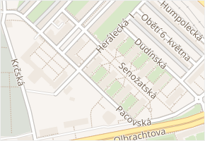 Herálecká I v obci Praha - mapa ulice