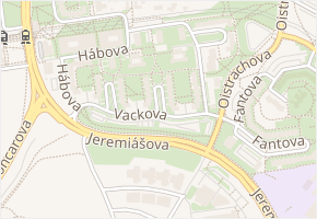 Heranova v obci Praha - mapa ulice