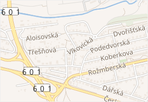 Herdovská v obci Praha - mapa ulice