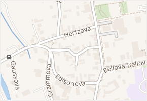 Hertzova v obci Praha - mapa ulice