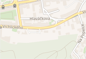 Hlaváčkova v obci Praha - mapa ulice