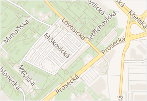 Hlavenecká v obci Praha - mapa ulice