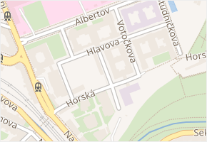 Hlavova v obci Praha - mapa ulice
