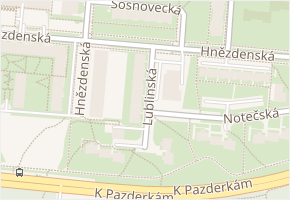 Hnězdenská v obci Praha - mapa ulice
