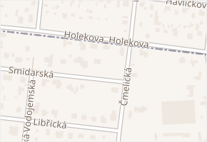Holekova v obci Praha - mapa ulice