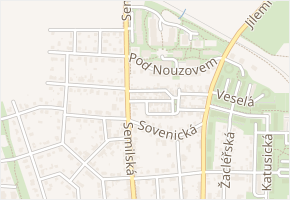 Holenická v obci Praha - mapa ulice
