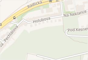 Holubova v obci Praha - mapa ulice