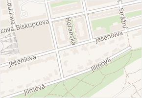 Hořanská v obci Praha - mapa ulice