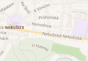 Hornofova v obci Praha - mapa ulice
