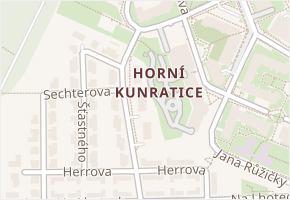 Hornomlýnská v obci Praha - mapa ulice