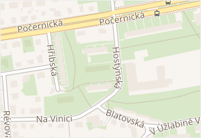 Hostýnská v obci Praha - mapa ulice