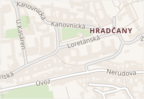 Hradčanské náměstí v obci Praha - mapa ulice
