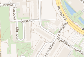 Hráského v obci Praha - mapa ulice