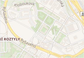 Hrdličkova v obci Praha - mapa ulice