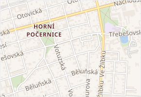 Hrdoňovická v obci Praha - mapa ulice